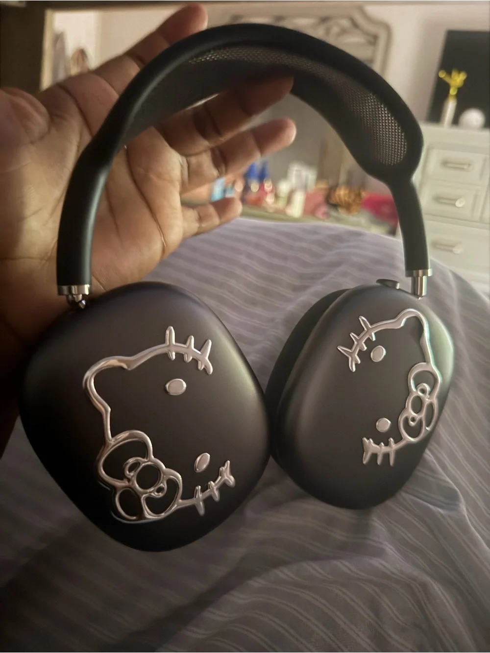 Apple Black Hello Kitty Over-Ear Wireless Headphones